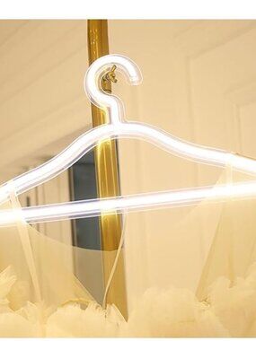 STUNNING LED Light Clothes Hanger Neon Clothes Hanger Creative Neon Hanger BNIP